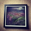 Needle felted-moonlit-moorland-landscape-picture