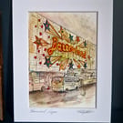Barrowland Ballroom,Glasgow Archival Print of Original Artwork 5 x 7inch mounted