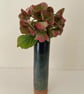 Hand built sea blue bud vase - Image 2