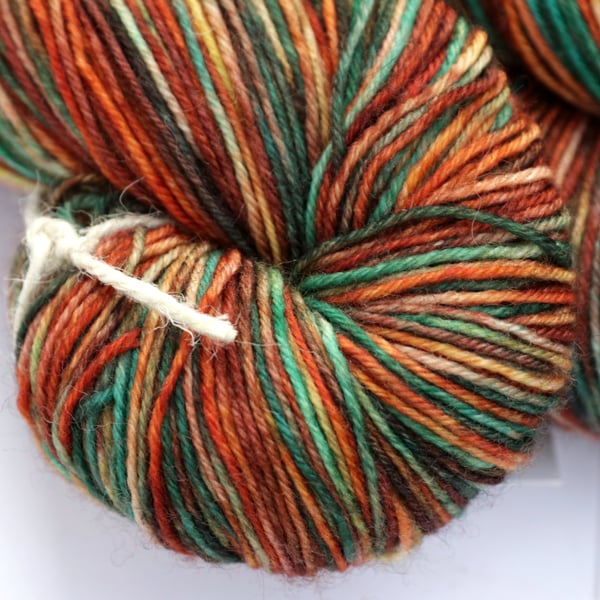 Copper Verdigris - Superwash merino-nylon 4 ply yarn
