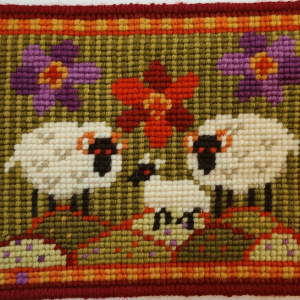 Wee Three Sheep Tapestry Kit, Counted Cross-stitch,  Shop early,  10%discount 