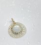 Rainbow Moonstone Silver Pendant Handmade  - Image 4
