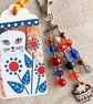 Cat bag charm, cat charm, white cat, cat in a cup, cat gift, 