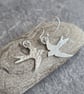 Sterling silver swallow earrings, Bird lover gift - Image 5