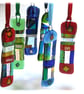 Patchwork Dichroic Treasure  Suncatcher Fused Glass 014 Red Iridised - Image 3
