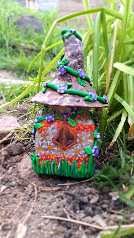 Fairy House, handmade, funky, fun, decorative, colourful, gift, garden