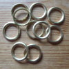 10 x 18mm Hollow Brass Rings for Traditional Dorset Button Making