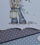 Happy Birthday Card - Girl With Lantern - Image 6