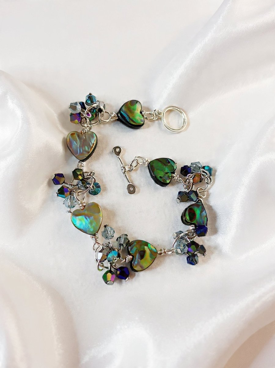 Abalone & Crystal Bracelet
