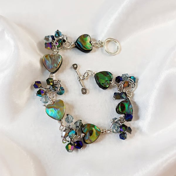 Abalone & Crystal Bracelet