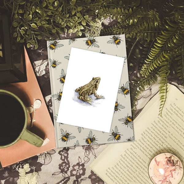 A6 Common Frog Art Print - Scottish nature taken from original watercolours