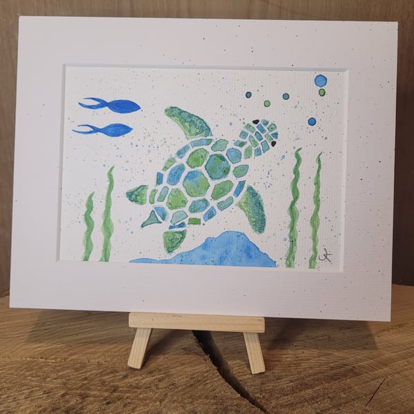 Turtle Watercolour Painting