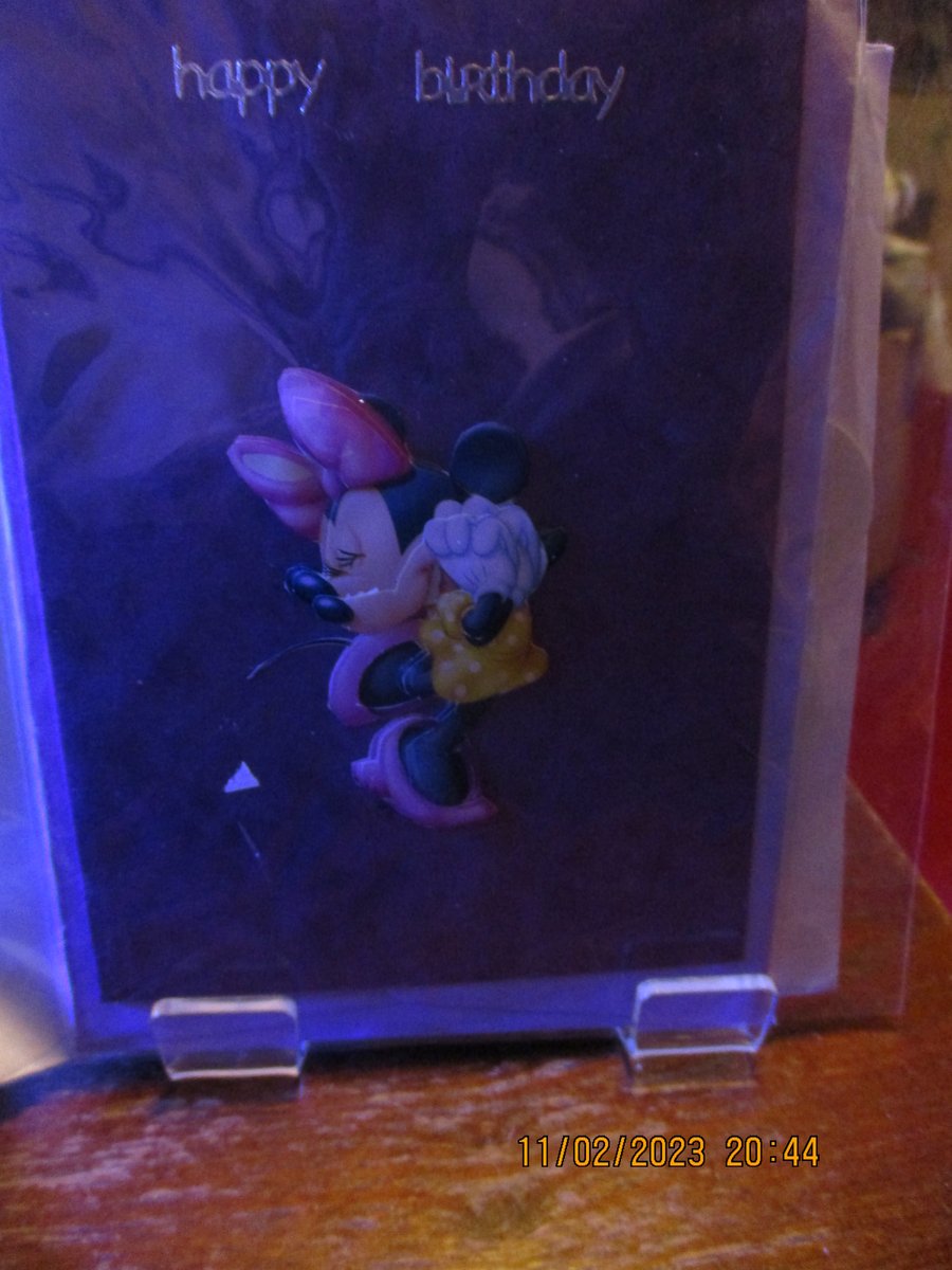 Happy Birthday Minnie Mouse Card