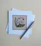 Embroidered Lily of the Valley Card