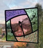 Stained Glass Screen Printed Dragonfly Panel - Image 2