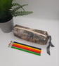 Pencil case box shaped in gold and grey.  - Image 7