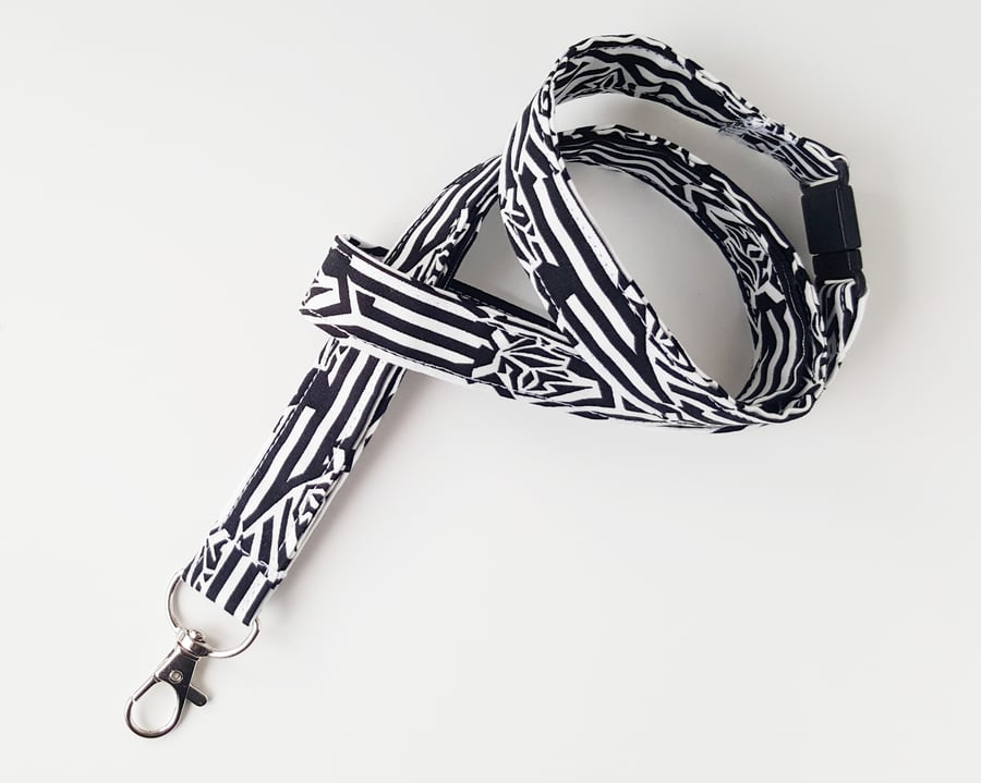 Zebra print Lanyard, Teacher gift - Free P&P