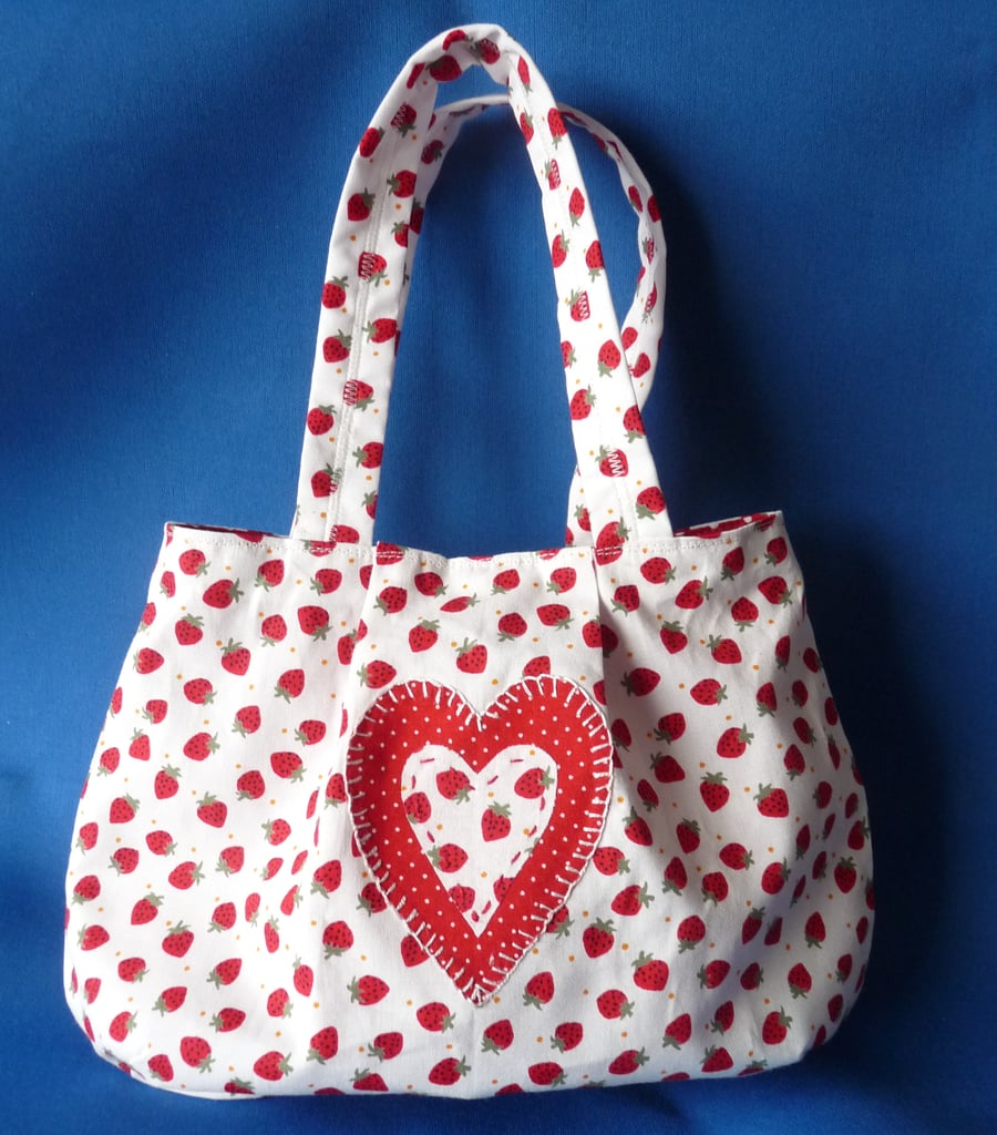 Strawberry Heart Mini Bag