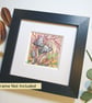 Magpie Inkcap Mushrooms, original art miniature, small artwork - Image 5