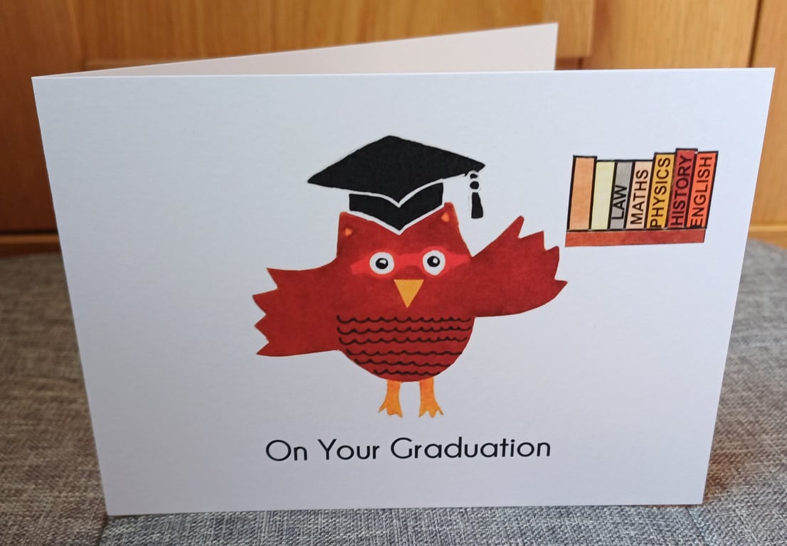 A6 On Your Graduation Greeting Card