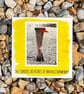 Hatman; greetings card, blank inside and printed on card and photographic paper