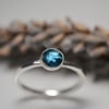 London blue topaz ring