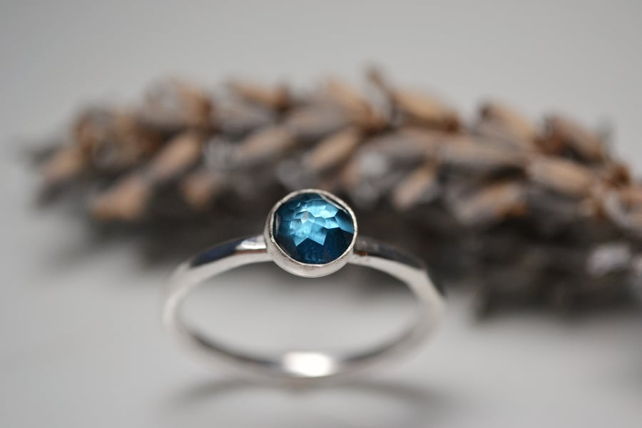 London blue topaz ring