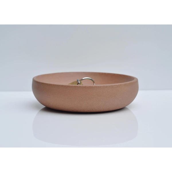 Concrete Bowl: Handmade Minimalist Key & Jewelry Dish