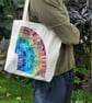 Tote Bags Organic Cotton: Rainbow Design