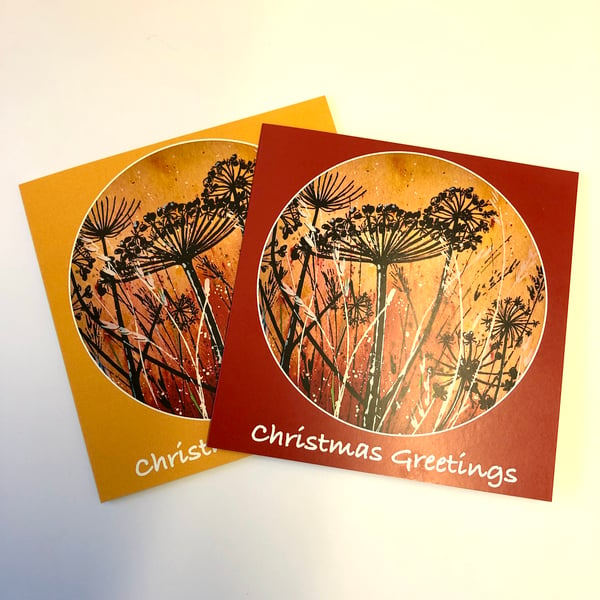 WINTER SEEDHEADS CHRISTMAS CARD