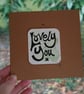 'Lovely You' Mini Print Card, Greens - Image 4