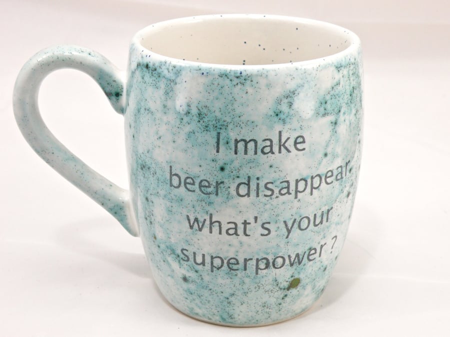 I disappear beer mug coffee mug tea mug , mug for gift quote mug funny mug