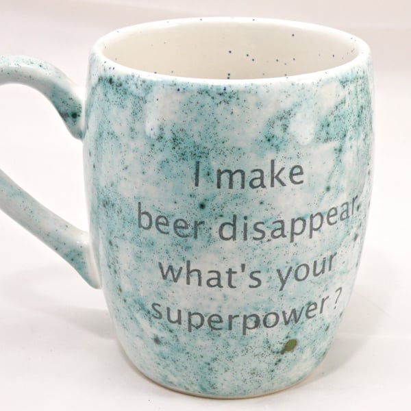 I disappear beer mug coffee mug tea mug , mug for gift quote mug funny mug