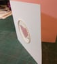 Romantic heart embroidered card - Image 2