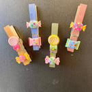 Set of 4 Sweet Treats Magnetic Clip Fridge Organisers