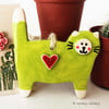 Pottery Cat hanging decoration ceramic cat 