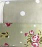 Large Make up Bag with Pastel Roses and Polka Dots - Image 3