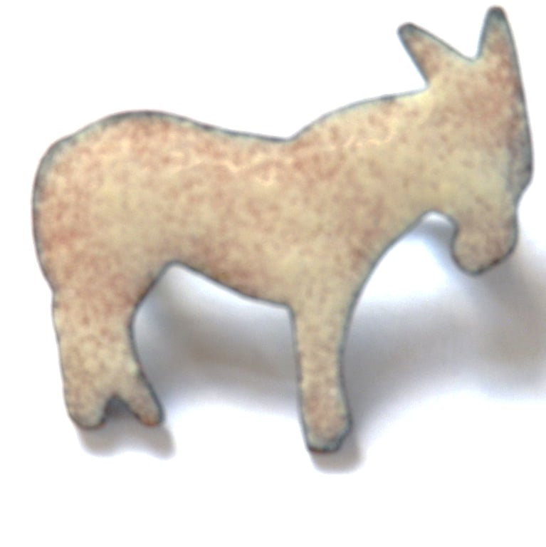 brooch - white donkey No3