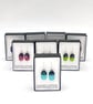 Aqua Blue Spotty Fused Glass Drop Earrings - Image 9