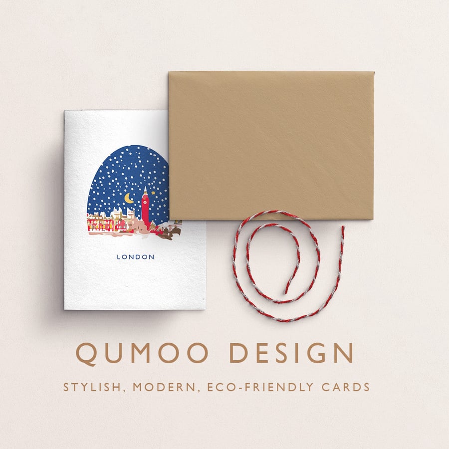 Christmas Card London Big Ben Westminster London