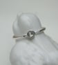 initial ring, sterling silver personalized ring, stackable ring, letter ring - Image 3