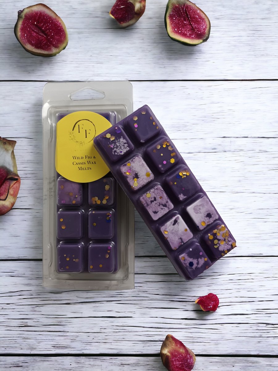Wild Fig and Cassis Scented Wax Melt Snap Bar - Hand Poured Coconut and Rapeseed