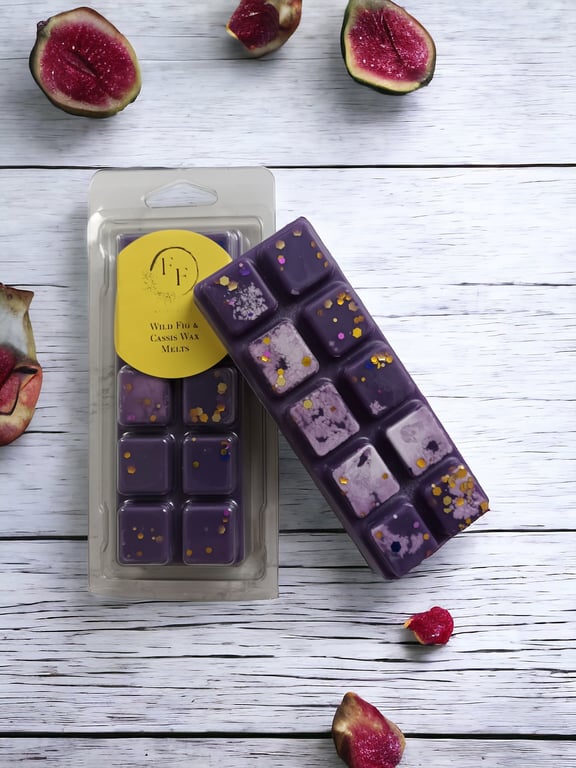 Wild Fig and Cassis Scented Wax Melt Snap Bar - Hand Poured Coconut and Rapeseed