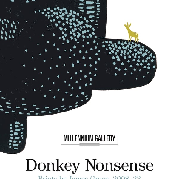 Donkey Nonsense A3 exhibition poster-print