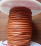 Kangaroo Leather Lace 2mm premium quality Saddle Tan 1m - Image 1