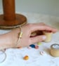 Silver Sewing Stacking Bangle, Sewing Jewellery Gift - Image 4