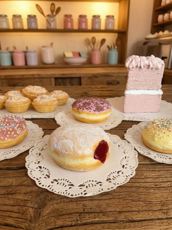 Fake Strawberry Jam Doughnut 
