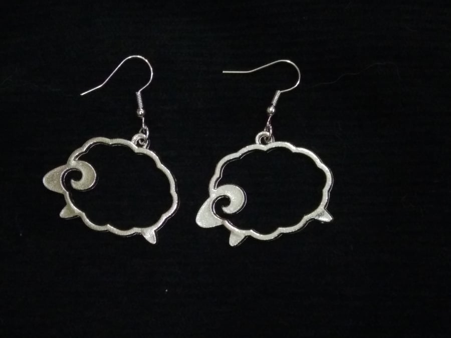 Cute Sheep Dangle earrings, a perfect gift for sheep lovers.