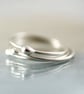 Silver Stacking Ring - Single Bud Ring in Argentium Sterling Silver - Image 7