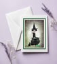 Witch Art Greeting Card - Suitable For Framing